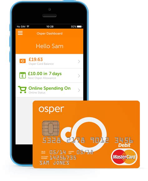 osper debit card sign in